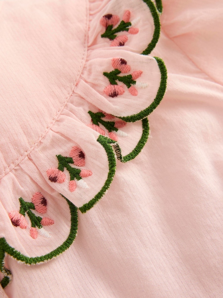 Boden Pink Frill Yoke Blouse - Image 4 of 4