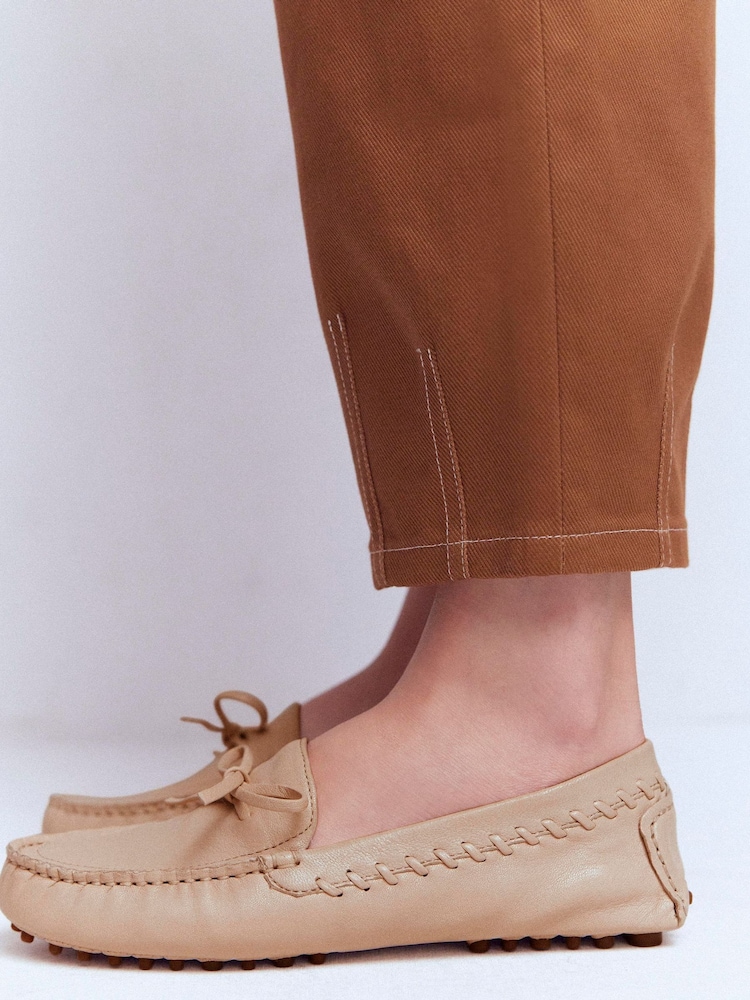 Boden Cream Heidi Stitched Soft Loafers - Image 1 of 7 Boden Cream Heidi Stitched Soft Loafers - Image 1 of 7