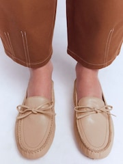 Boden Cream Heidi Stitched Soft Loafers - Image 2 of 7