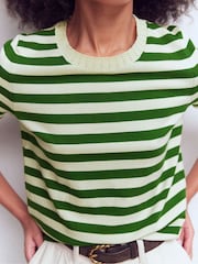 Boden Emilia Cotton Okrugli izrez Majica kratkih rukava - Slika 2 od 7