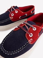 Boden Red Boat Shoes - Image 3 of 3
