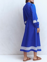 Boden Ava Linen Blend Midi Dress - Imagen 2 de 6