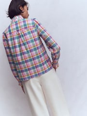 Boden Green Esme Smocked Detail Frill Blouse - Image 4 of 7