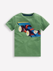 Boden Green Short Sleeve Appliqué T-Shirt - Image 1 of 3