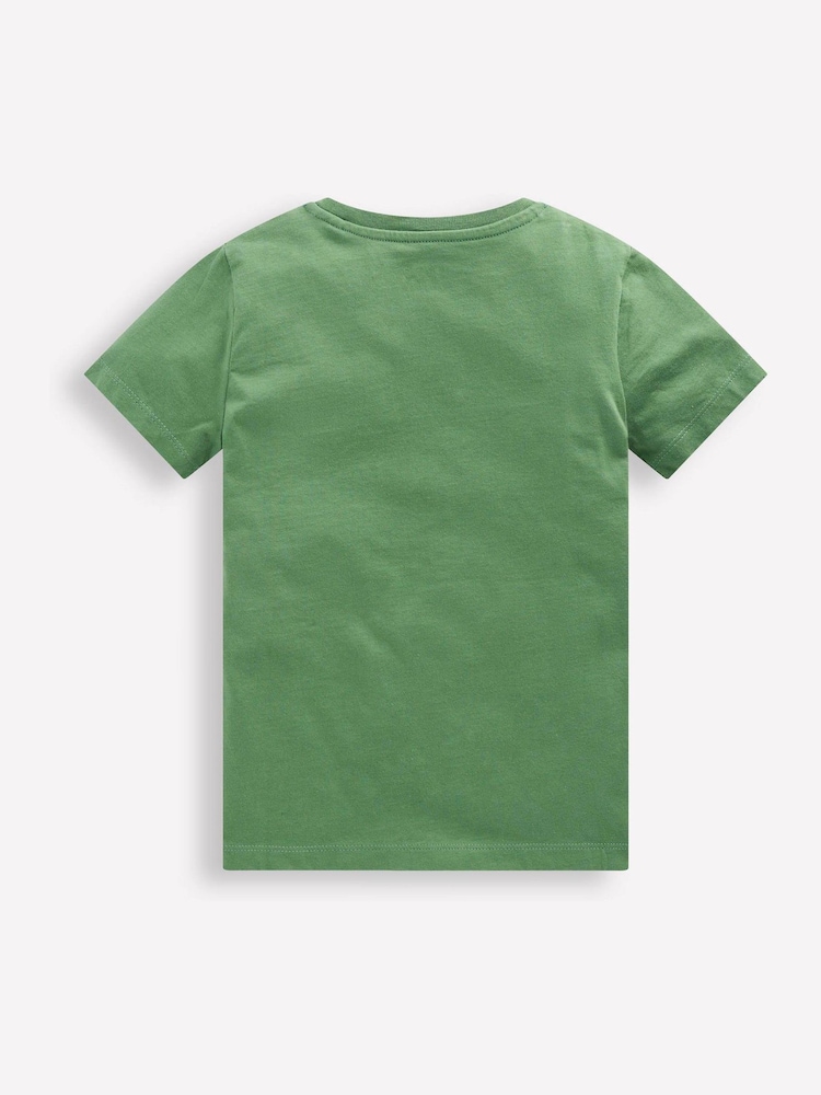 Boden Green Short Sleeve Appliqué T-Shirt - Image 2 of 3