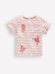 Boden Pretty Frill T-Shirt - Εικόνα 1 του 3