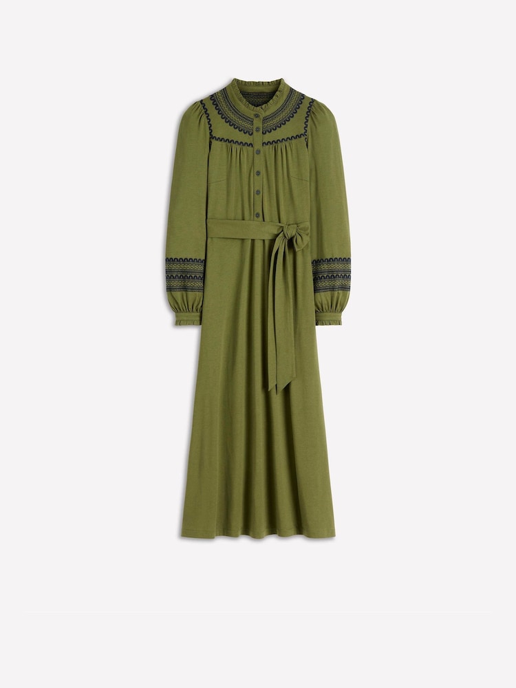 Boden フリル付きジャージーミディ丈シャツワンピース - 画像 6 / 6