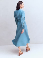 Boden Mae リネン混 シャツワンピース - 画像 3 / 6