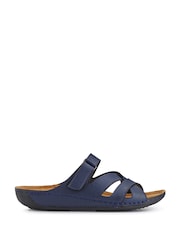 Pavers Navy Lightweight Touch Fasten Mules - Image 1 of 6