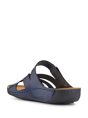 Pavers Navy Lightweight Touch Fasten Mules - Image 3 of 6