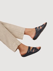 Pavers Navy Lightweight Touch Fasten Mules - Image 6 of 6