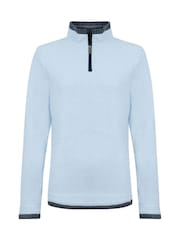 כחול  - פליז של Weird Fish Beye עם רוכסן רבעוני - תמונה 6 מתוך 6