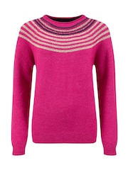 Rosa - Weird Fish Sinatra Gemusterter Strickpullover - Bild 6 von 7