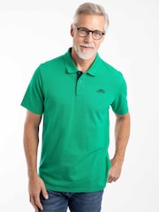 Weird Fish Light Green Miles Pique Cotton Polo Shirt - Image 1 of 7
