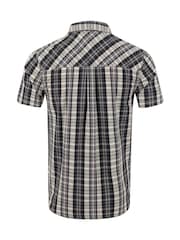 أسود - قميص Judd نقش مربعات بكُم قصير من Weird Fish - صورة 6 من 6