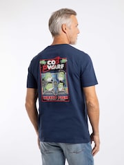 Weird Fish Blue Cod Dwarf Back Print Artist T-Shirt - Image 2 of 6