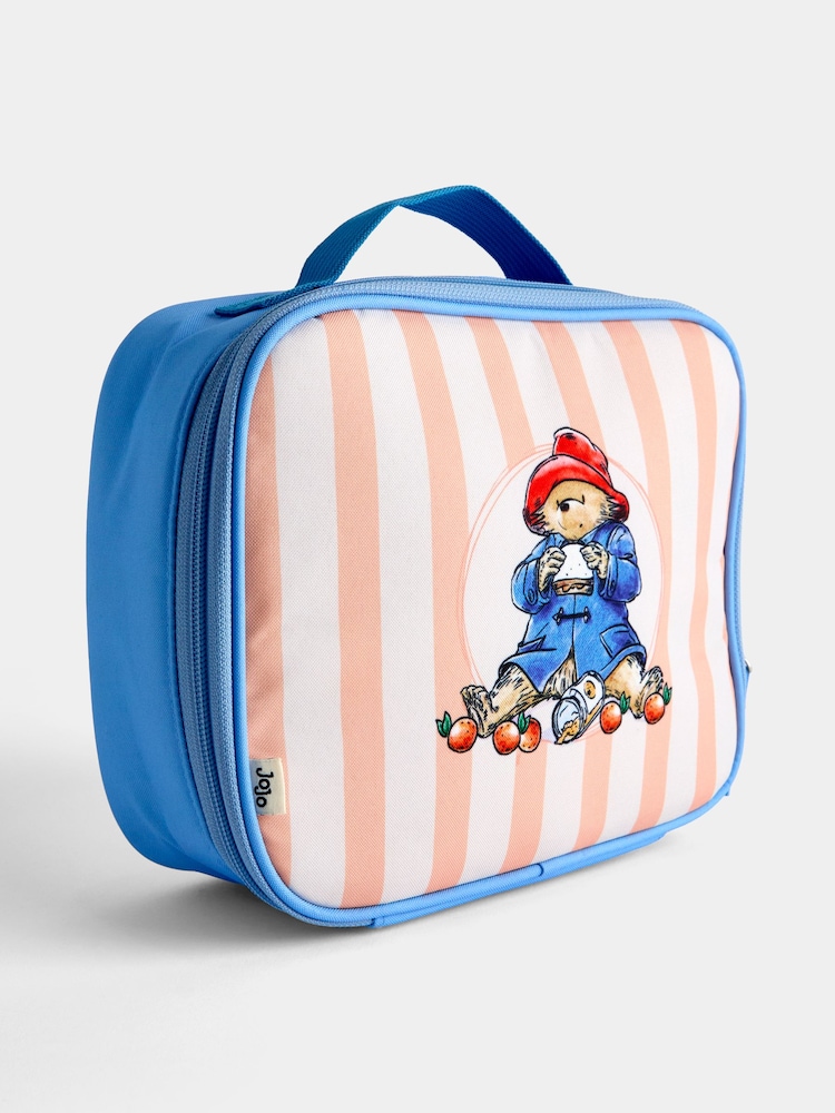 JoJo Maman Bébé Light Orange Stripe Paddington Lunch Bag - Image 2 of 5 JoJo Maman Bébé Light Orange Stripe Paddington Lunch Bag - Image 2 of 5