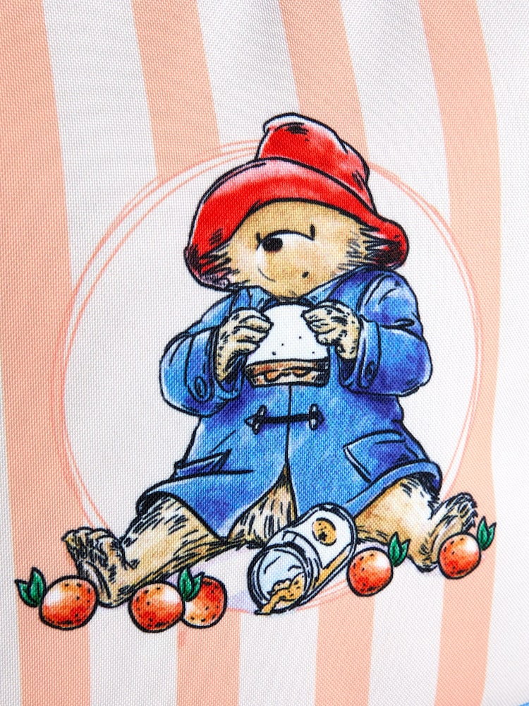 JoJo Maman Bébé Light Orange Stripe Paddington Lunch Bag - Image 5 of 5 JoJo Maman Bébé Light Orange Stripe Paddington Lunch Bag - Image 5 of 5