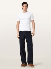 AllSaints White Theo Short Sleeve Crew Neck T-Shirt - Image 2 of 6