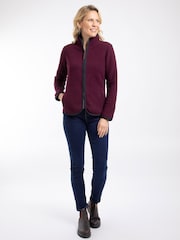 Weird Fish Purple Tiana Full Zip Polar Fleece - Image 3 of 7