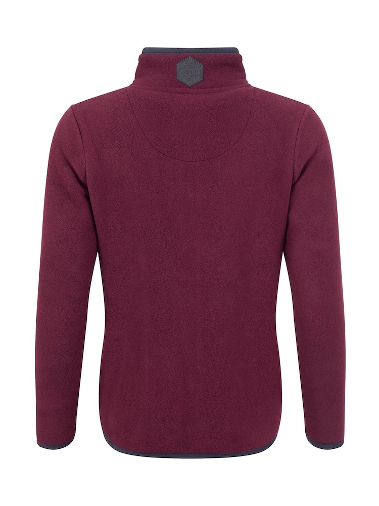 Weird Fish Purple Tiana Full Zip Polar Fleece - Image 7 of 7 Weird Fish Purple Tiana Full Zip Polar Fleece - Image 7 of 7