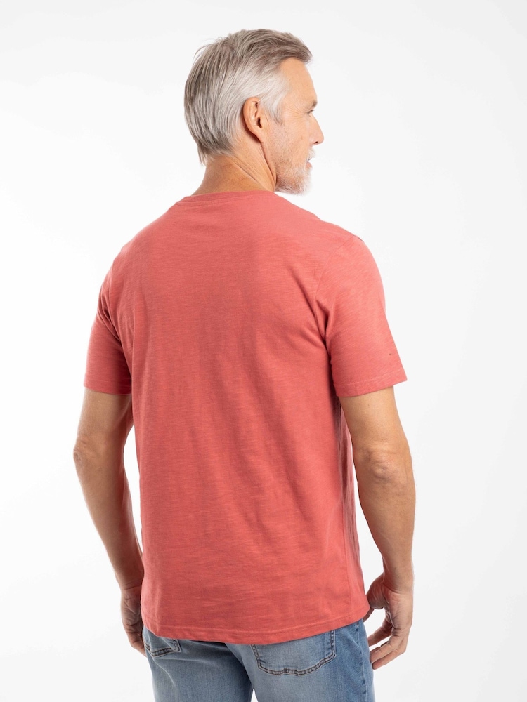 Weird Fish Light Red Fished Branded 100% Cotton T-Shirt - Image 2 of 6