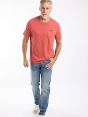 Weird Fish Light Red Fished Branded 100% Cotton T-Shirt - Image 3 of 6