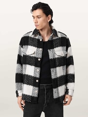 AllSaints Black River Long Sleeve Shirt - Image 1 of 7