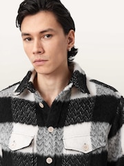 AllSaints Black River Long Sleeve Shirt - Image 6 of 7