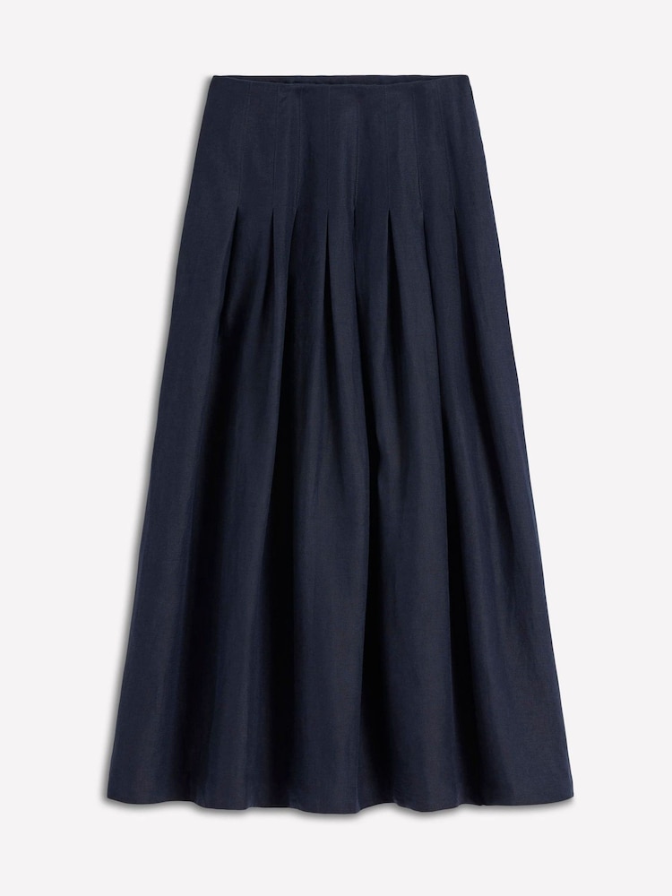 Boden Blue Valentina Linen Skirt - Image 5 of 5