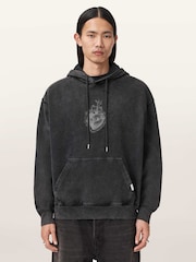 AllSaints Black Sabbath Over The Head Hoodie - Image 1 of 6