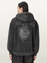 AllSaints Black Sabbath Over The Head Hoodie - Image 2 of 6