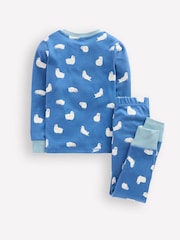 Boden Blue Snug Long John Pyjamas - Image 2 of 3
