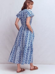 Boden Blue Tala Tiered Jersey Maxi Dress - Image 3 of 6