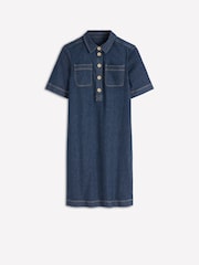 Boden Blue Zia Denim Pocket Shift Dress - Image 5 of 5
