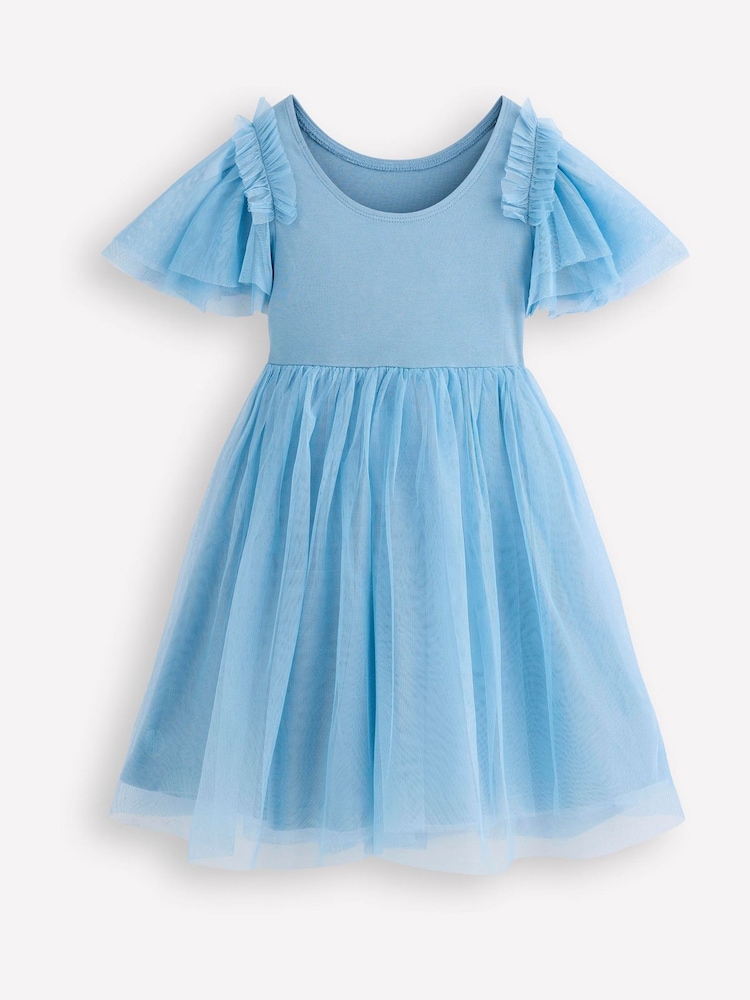 Buy Boden Blue Short Sleeve Bouquet Tulle Dress from Next USA