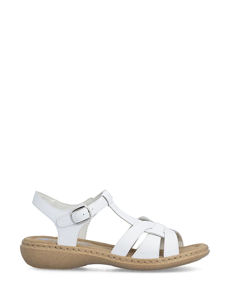 Rieker White Sandals - Image 1 of 9