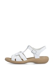 Rieker White Sandals - Image 2 of 9