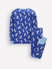 Boden Blue Snug Glow-In-The Pyjamas - Image 2 of 3
