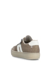 Rieker Cream Trainers - Image 9 of 11