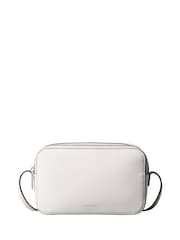 Calvin Klein White Foil Logo Camera Bag - Image 1 of 3