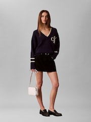 Calvin Klein White Foil Logo Camera Bag - Image 3 of 3