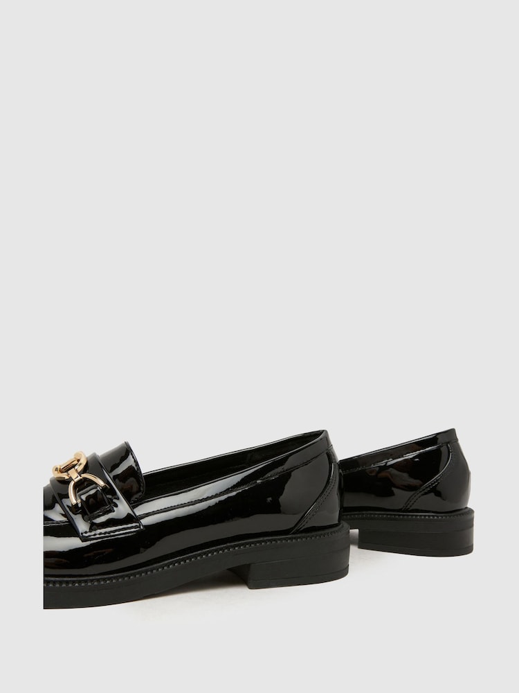 Schuh Black Luxe Hardwear Loafer - Image 4 of 4 Schuh Black Luxe Hardwear Loafer - Image 4 of 4
