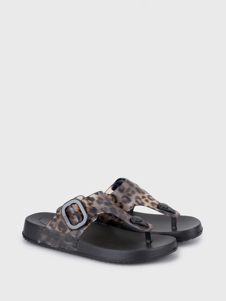 Igor Black Bari Leo Sandals - Image 1 of 4