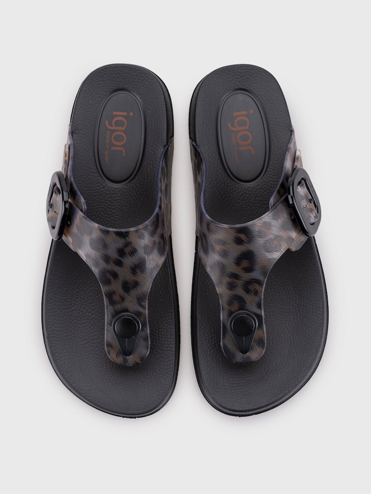 Igor Black Bari Leo Sandals - Image 2 of 4