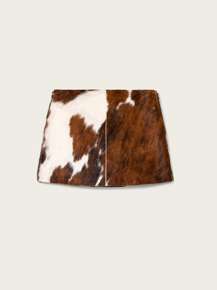 AllSaints Brown Dapple Mini Skirt - Image 6 of 6