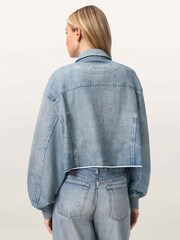 AllSaints Blue Anders Terry Jacket - Image 2 of 6