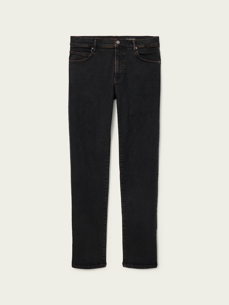 AllSaints Brown Sid Ultra Jeans - Image 8 of 8