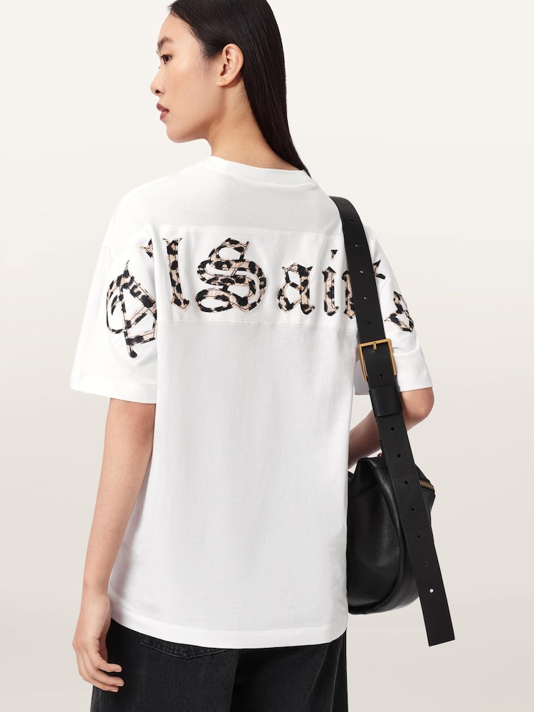 AllSaints White Fuse Etta T-Shirt - Image 2 of 6