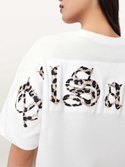 AllSaints White Fuse Etta T-Shirt - Image 4 of 6